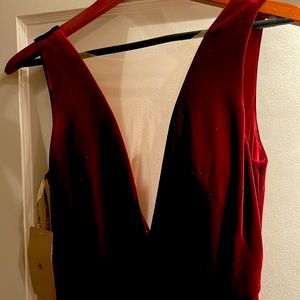 Jenny Yoo velvet long dress